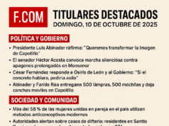 F.COM – TITULARES DESTACADOS DOMINGO, 10 DE OCTUBRE 2025