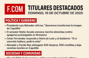 F.COM – TITULARES DESTACADOS DOMINGO, 10 DE OCTUBRE 2025