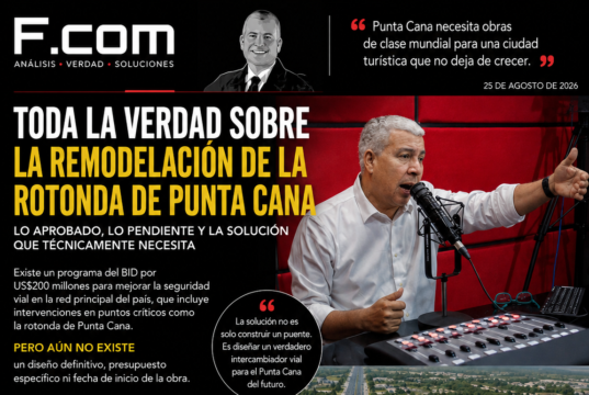 Toda la verdad sobre la remodelación de la rotonda de Punta Cana: lo aprobado, lo pendiente y la solución que técnicamente necesita.