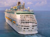 Crucero Adventure of the Seas saliendo de CocoCay, Bahamas, el 29 de febrero de 2024.
