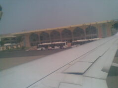 Terminal del aeropuerto de Adén, Yemen, vista desde un avión en una fotografía de archivo de 2007.