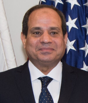 Abdel Fattah al Sisi en el Pentágono el 5 de abril de 2017; retrato de archivo, no de su discurso del 17 de octubre de 2026.