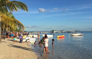 Playa de Boca Chica, República Dominicana, fotografiada en diciembre de 2017