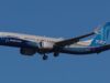 Boeing 737 MAX 10 de demostración durante una aproximación a Londres Stansted