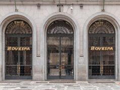 Entrada de la sede de Bovespa en São Paulo; fotografía de Wilfredor, archivo de 2017.