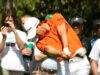 Camilo Villegas durante el Masters de Augusta; fotografía de archivo de 2011.