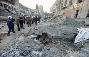 Daños de archivo en la central térmica de Dárnytsia, Kyiv, tras un ataque ruso en febrero de 2026