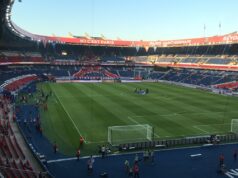 La Champions concentra nueve partidos este martes Vista del Parc des Princes durante un partido de fútbol en París
