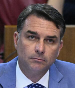 Flávio Bolsonaro en el Senado de Brasil el 1 de septiembre de 2026; fotografía de archivo de Carlos Moura.