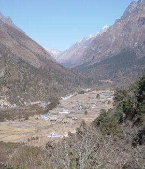 Poblado de Ghunsa, en la región de Kanchenjunga, Nepal; fotografía de archivo de 2009.