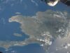 Vista satelital de la isla La Española, compartida por República Dominicana y Haití, tomada desde la Estación Espacial Internacional en 2009.