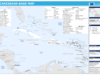 Caribe cierra SOTIC con la conectividad como reto central Mapa del Caribe con sus principales islas y territorios