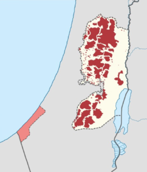 Mapa de Israel, Cisjordania y Gaza Mapa de Israel, Cisjordania y la Franja de Gaza, relacionado con la conmemoración de tres años del 7 de octubre.