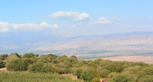 Vista del valle de Hula desde el mirador de Yiftach, en el norte de Israel
