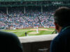 Vista de un partido de béisbol de Grandes Ligas en Chicago, usada como imagen de referencia