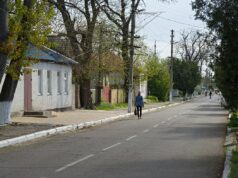 Vista de Oleshky, Ucrania, fotografiada por Dmytro Petishkin el 17 de abril de 2016.