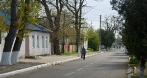 Vista de Oleshky, Ucrania, fotografiada por Dmytro Petishkin el 17 de abril de 2016; imagen de archivo.