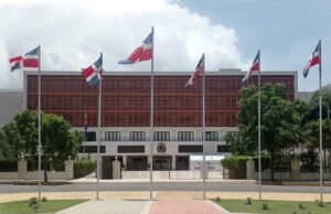 Fachada del Palacio del Congreso Nacional de la República Dominicana en Santo Domingo