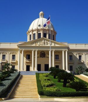 Palacio Nacional en Santo Domingo, archivo 2017 Palacio Nacional de República Dominicana en Santo Domingo; fotografía de archivo de febrero de 2017.