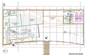Planos de construcción usados como imagen ilustrativa de los permisos de inversión en La Altagracia