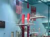 Torre de plataformas y trampolines para competencias de clavados