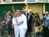 UASD Higüey recibe antorcha de los Juegos Tony Barreiro Entrega de una antorcha deportiva durante un relevo ceremonial