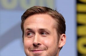 Ryan Gosling durante la Comic-Con de San Diego de 2017.