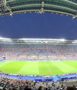 Vista panorámica del interior del Stade de France, sede del primer partido de temporada regular de la NFL en Francia