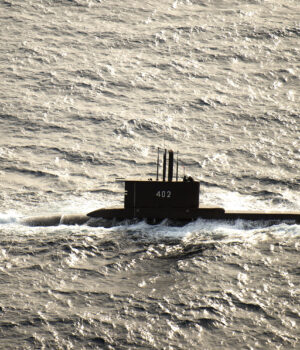Submarino navegando en el mar, imagen ilustrativa sobre la prueba de misiles anunciada por Corea del Norte