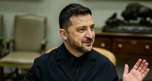 Volodímir Zelenski en la Casa Blanca el 17 de octubre de 2025. Foto: Daniel Torok / Casa Blanca.
