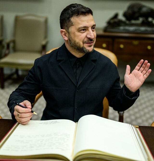 Volodímir Zelenski en la Casa Blanca, fotografía de archivo de octubre de 2025.